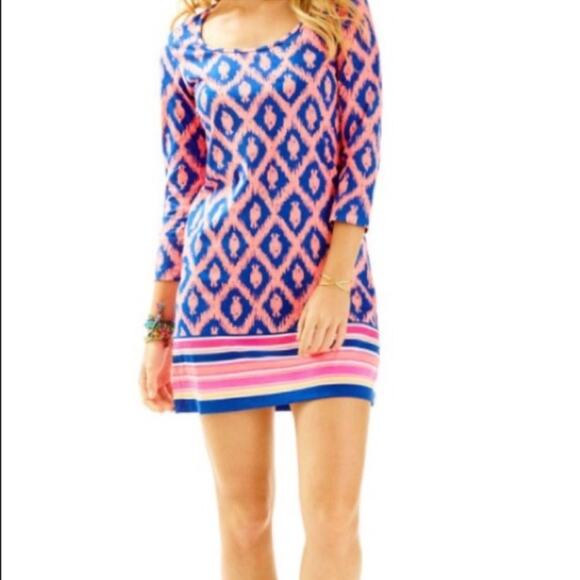 Lilly Pulitzer Beacon Fish Chase Dress in Bomber Blue | Beach Vacation Spring SM - Picture 12 of 14